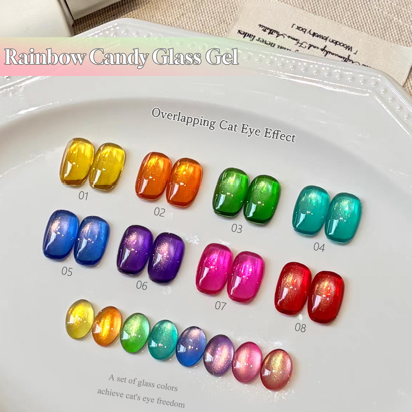 SHAKA 1pcs 2026 New Palette Ra - Nail Art Rainbow ulasan dan harga