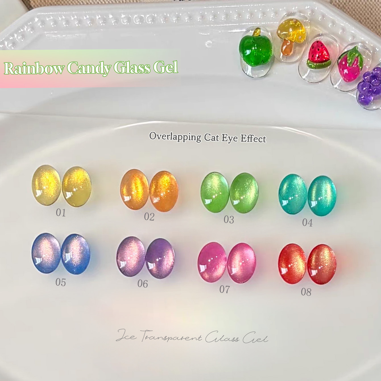 SHAKA 1pcs 2026 New Palette Ra - Nail Art Rainbow ulasan dan harga
