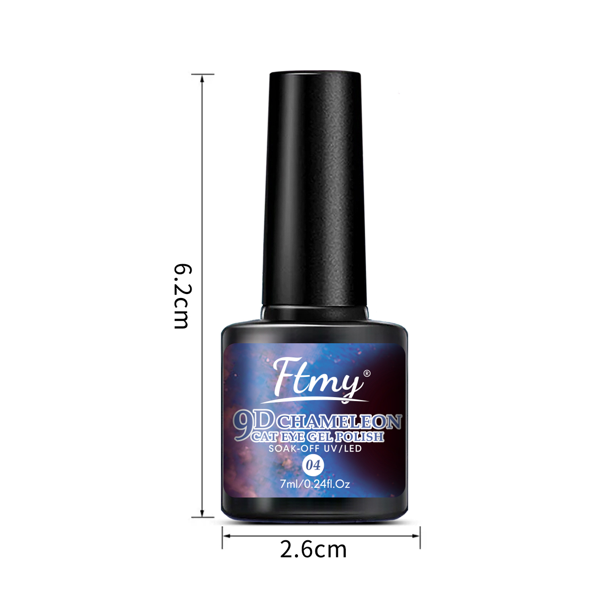 7ml Rainbow Magnetic Nail Gel, - Nail Art Rainbow ulasan dan harga