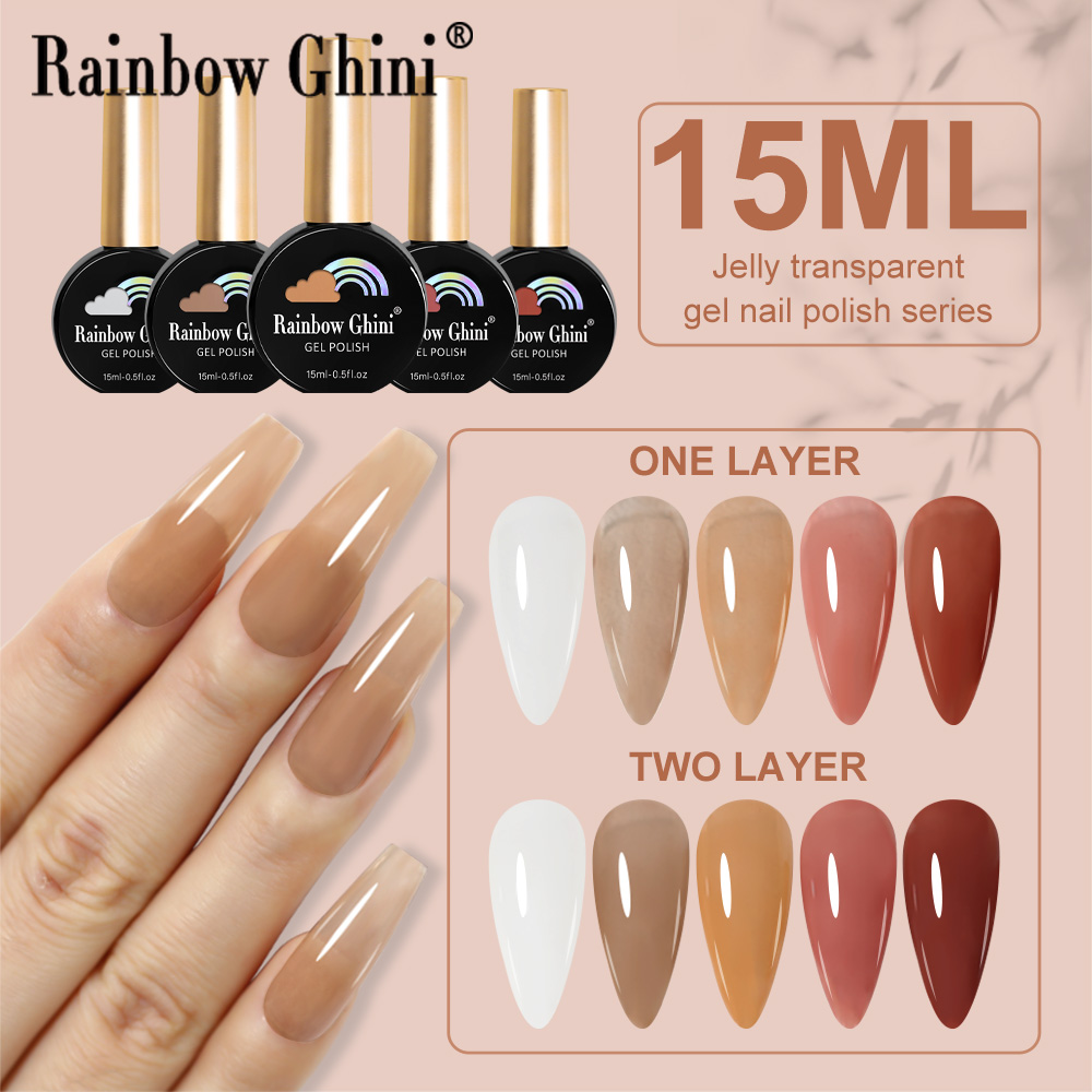 Rainbow Ghini 15ml Nude Pink J - Nail Art Rainbow ulasan dan harga