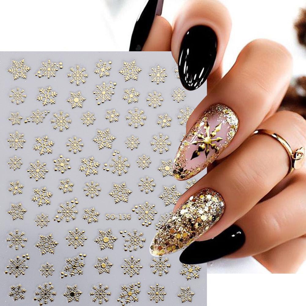 Christmas Nail Art Stickers Na - Nail Art Xmas Tree ulasan dan harga
