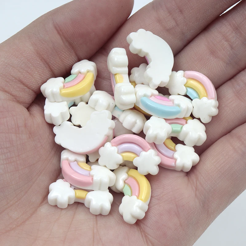 30Pcs/300pcs Mini Resin Rainbo - Nail Art Rainbow ulasan dan harga