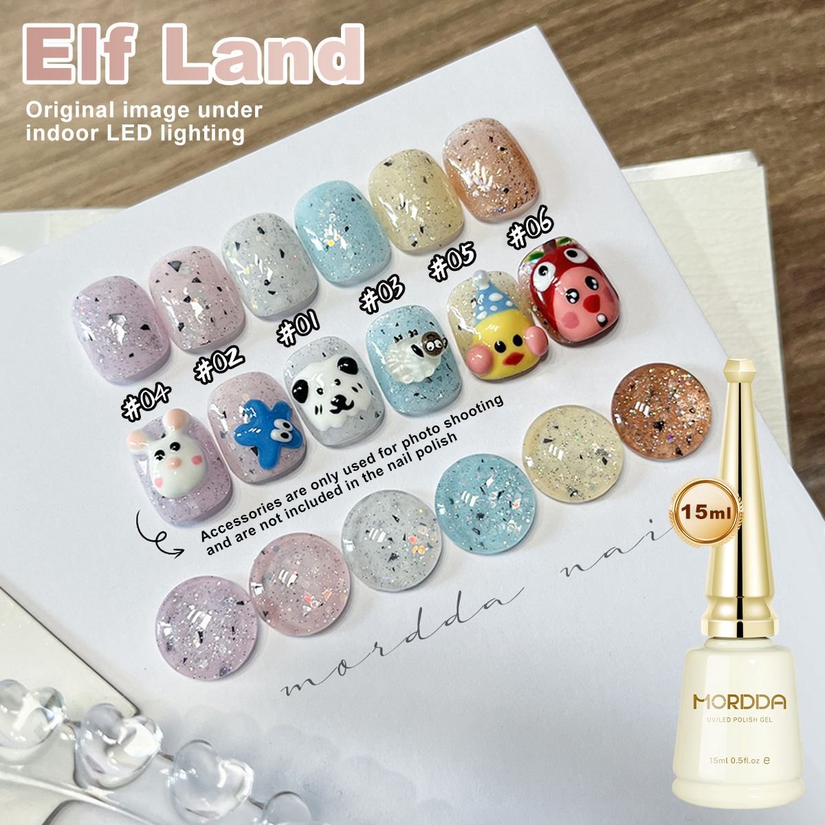 6 Colors 15ml Rainbow Series C - Nail Art Rainbow ulasan dan harga