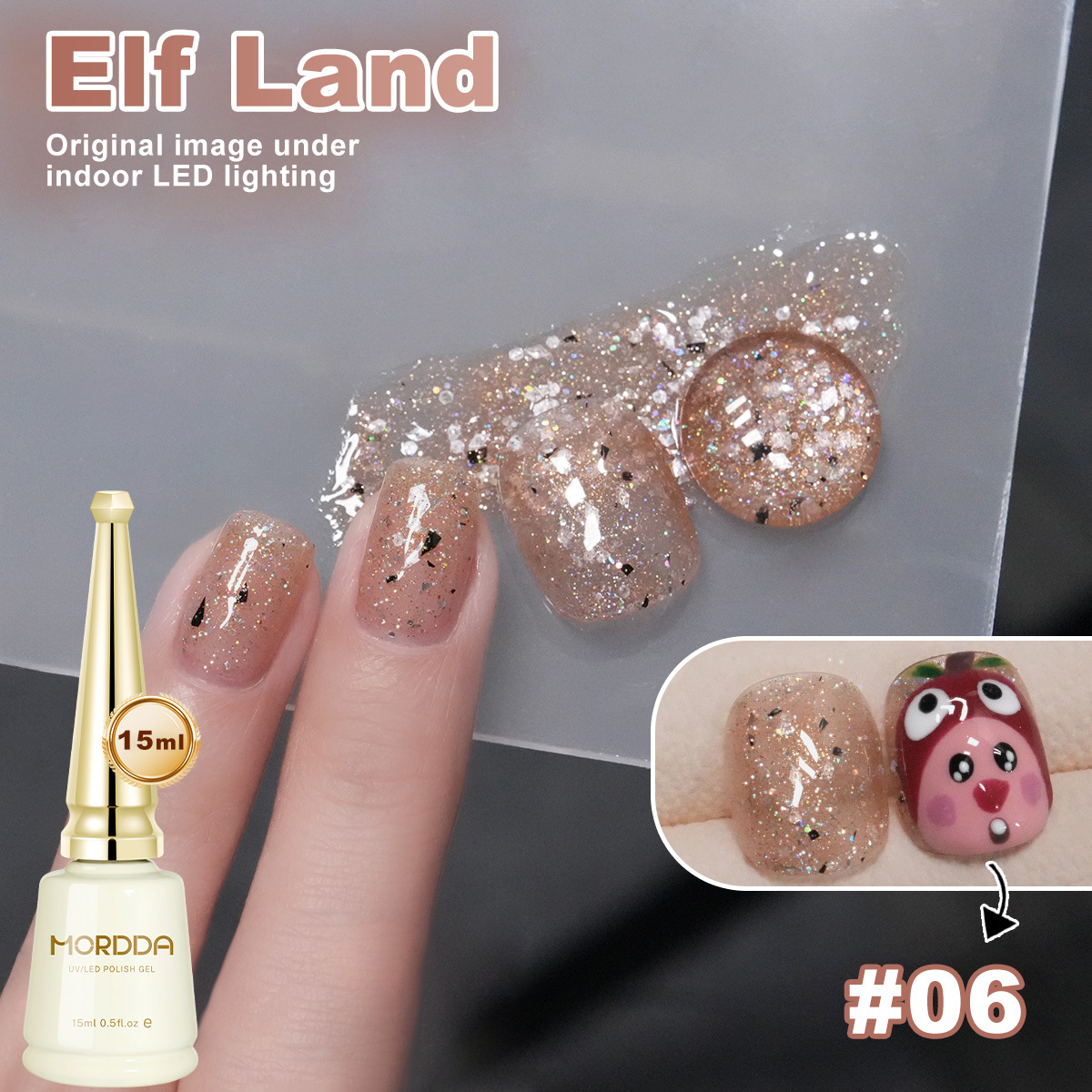 6 Colors 15ml Rainbow Series C - Nail Art Rainbow ulasan dan harga